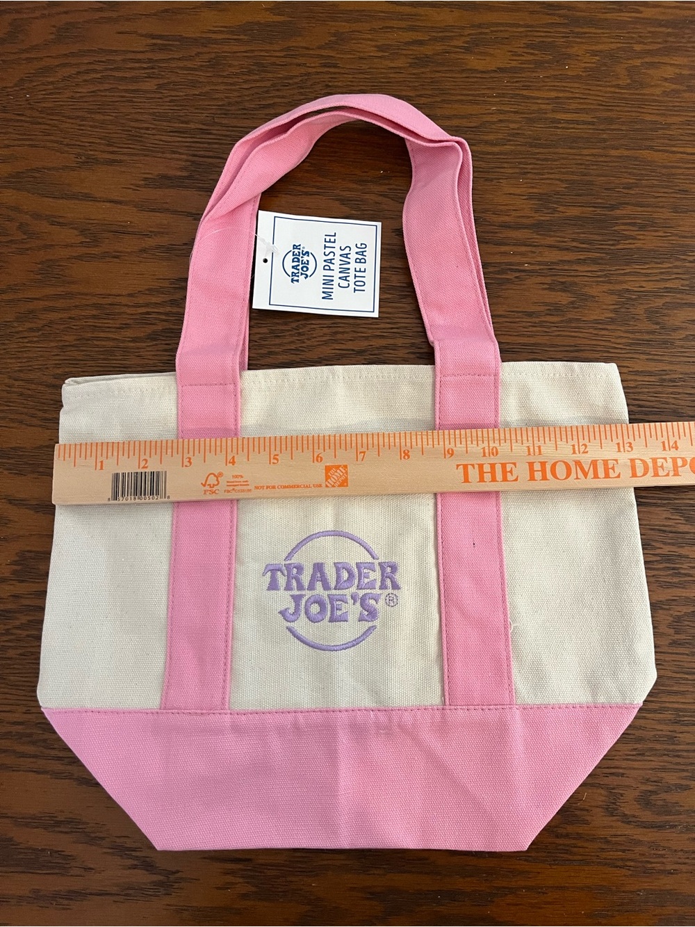 Trader Joe’s Easter Special Mini Tote Bundle Pastel Canvas Bag Limited Edition - Picture 6 of 7